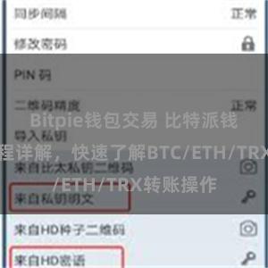 Bitpie钱包交易 比特派钱包转账教程详解，快速了解BTC/ETH/TRX转账操作
