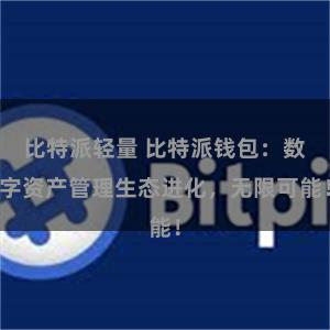 比特派轻量 比特派钱包：数字资产管理生态进化，无限可能！