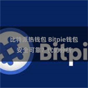 比特派热钱包 Bitpie钱包安全可靠？优势分析